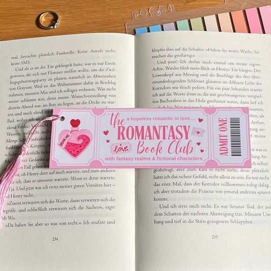 Romantasy Ticket Bookmark