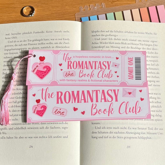 Romantasy Ticket Bookmark